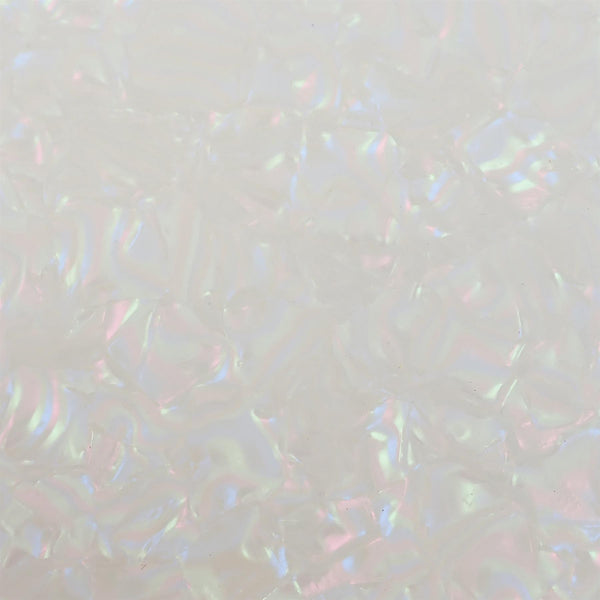 Pearl White Pearloid Celluloid Laminate Cast Acrylic Sheet (3mm thick)