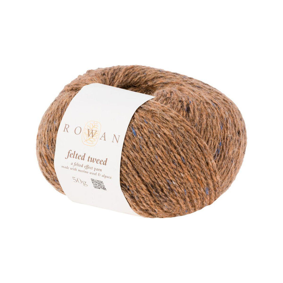 Felted Tweed Cinnamon 175 50% Wool 25% Alpaca 25% Viscose Yarn - 50g