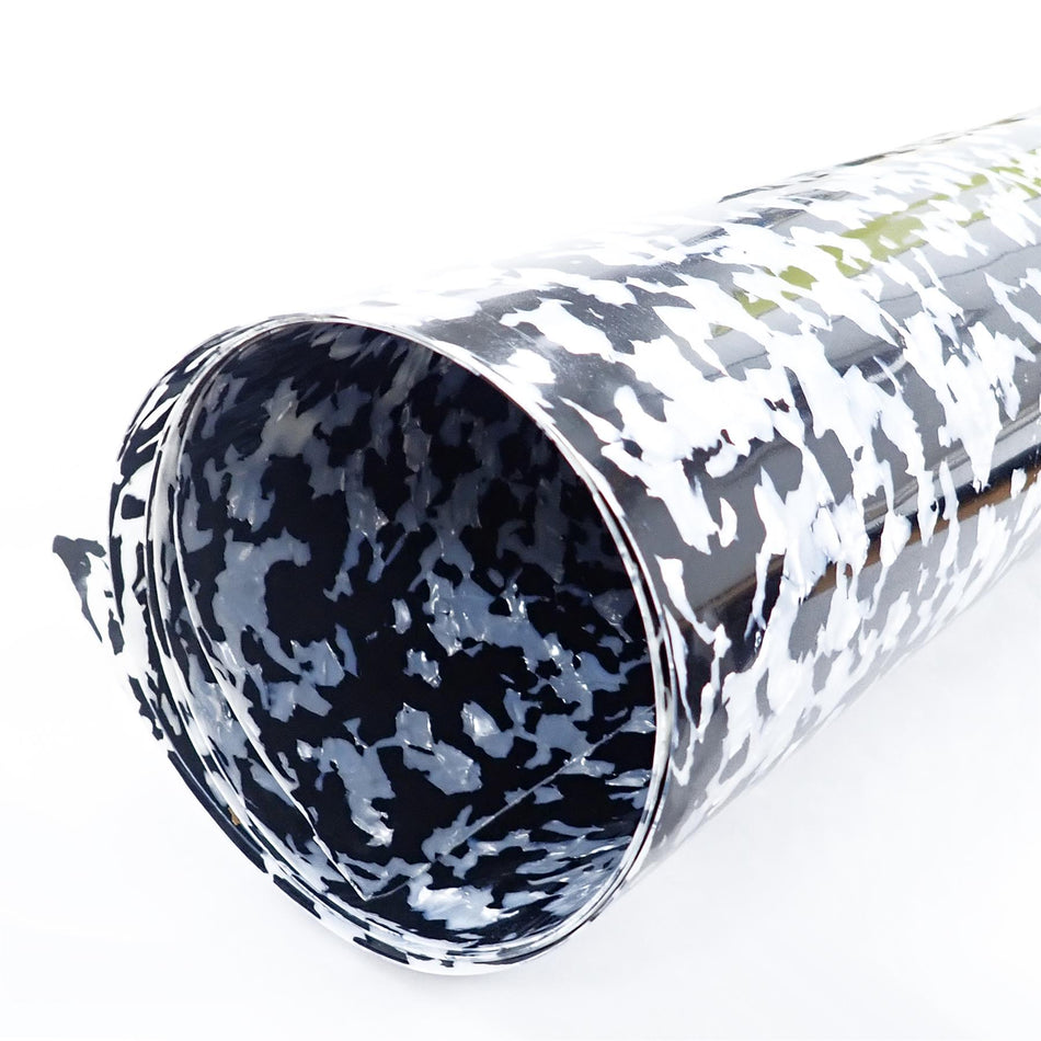 Black and White Pearloid Celluloid Drum Wrap - 1600x700x0.5mm