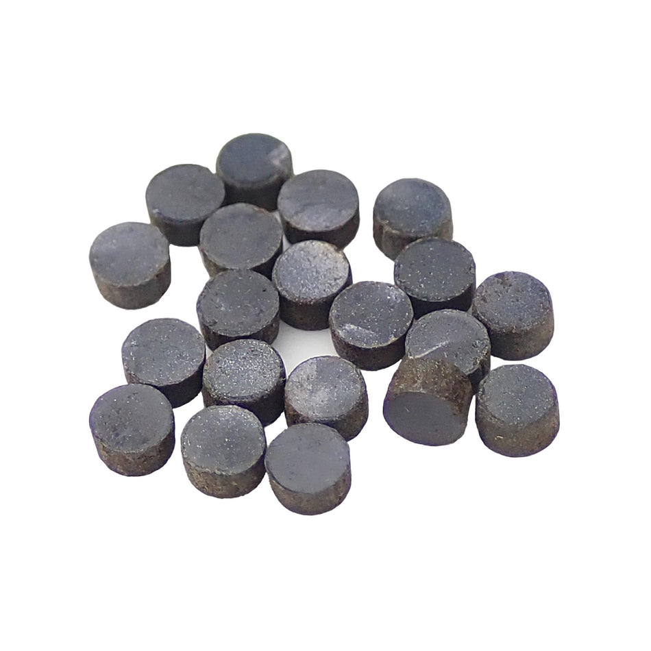 Black Pearloid Celluloid Dot Inlays - 2mm, Pack of 20, Circle