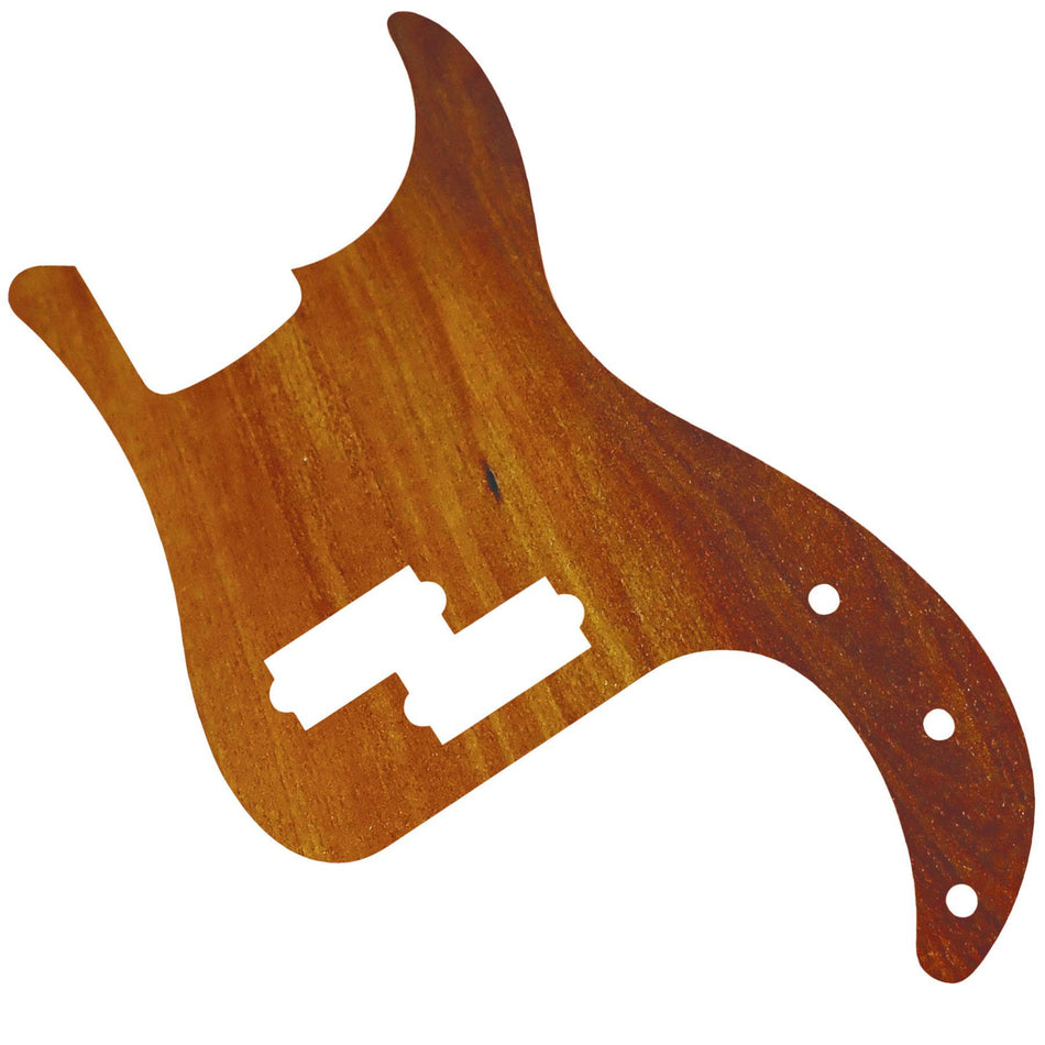 Mahogany Wood Effect Acrylic Precision Bass Guitar Pickguard