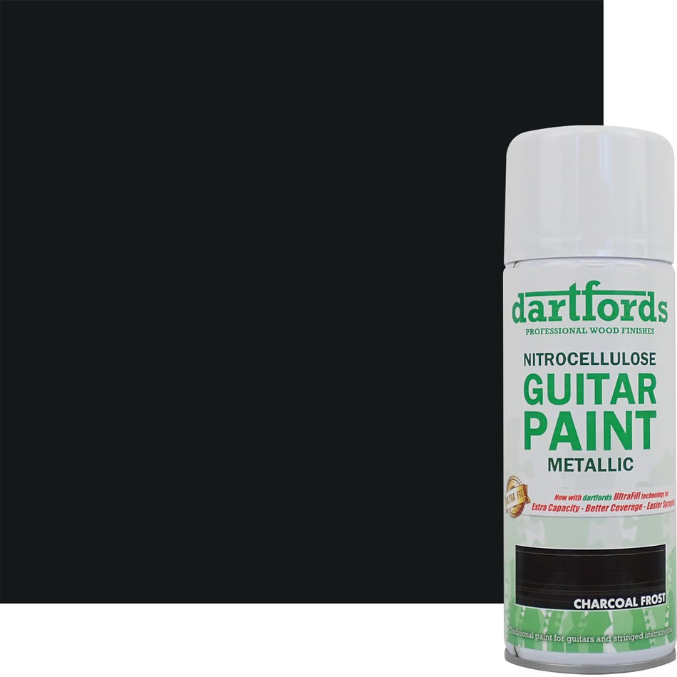 Charcoal Frost Metallic Nitrocellulose Guitar Paint - 400ml Aerosol