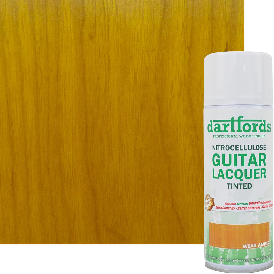 Weak Amber Nitrocellulose Guitar Lacquer - 400ml Aerosol
