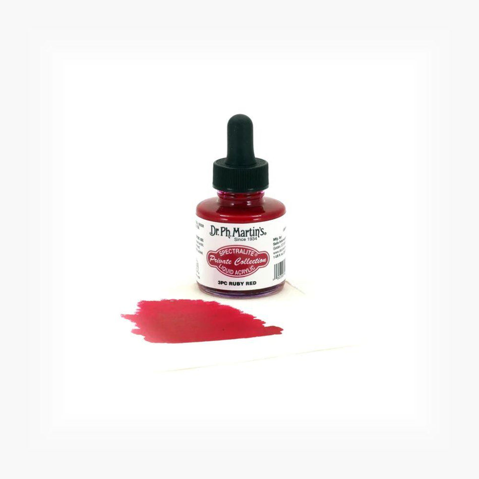 Ruby Red Spectralite Private Collection Liquid Acrylics - 1.0oz
