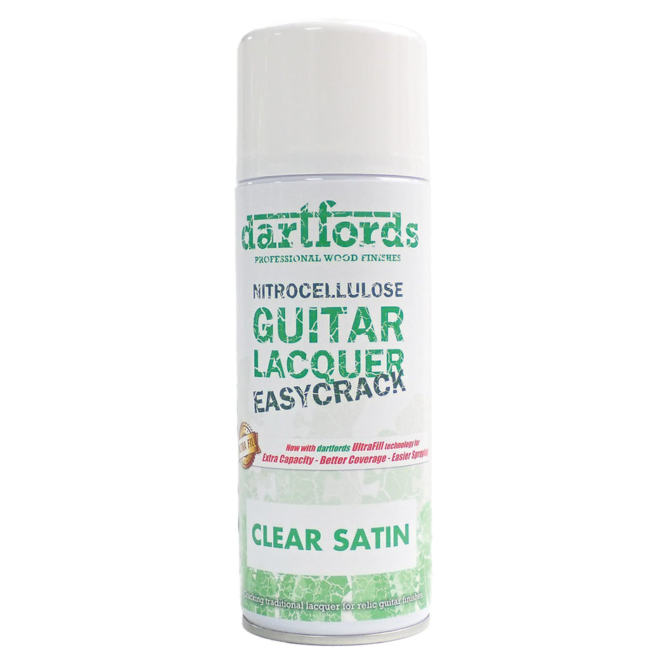 Satin Clear Easycrack Nitrocellulose Guitar Lacquer - 400ml Aerosol