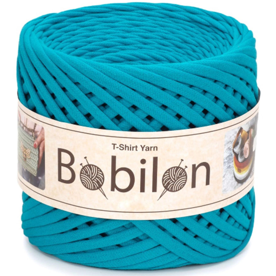 Mini Blue Lagoon Cotton T-Shirt Yarn - 100M, 5-7mm, 220g