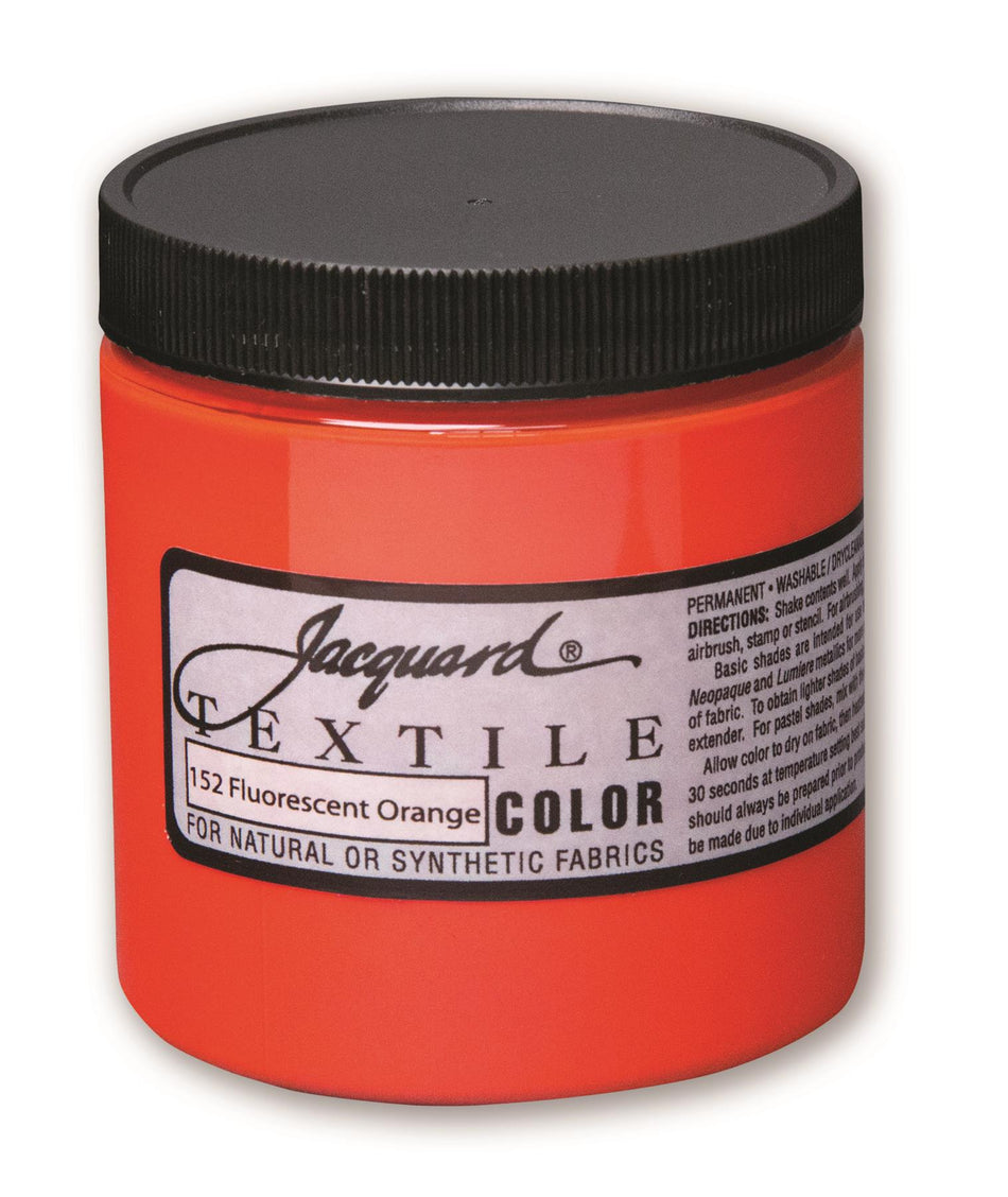 JAC2152 Fluorescent 152 Orange Textile Paint - 8 fl oz