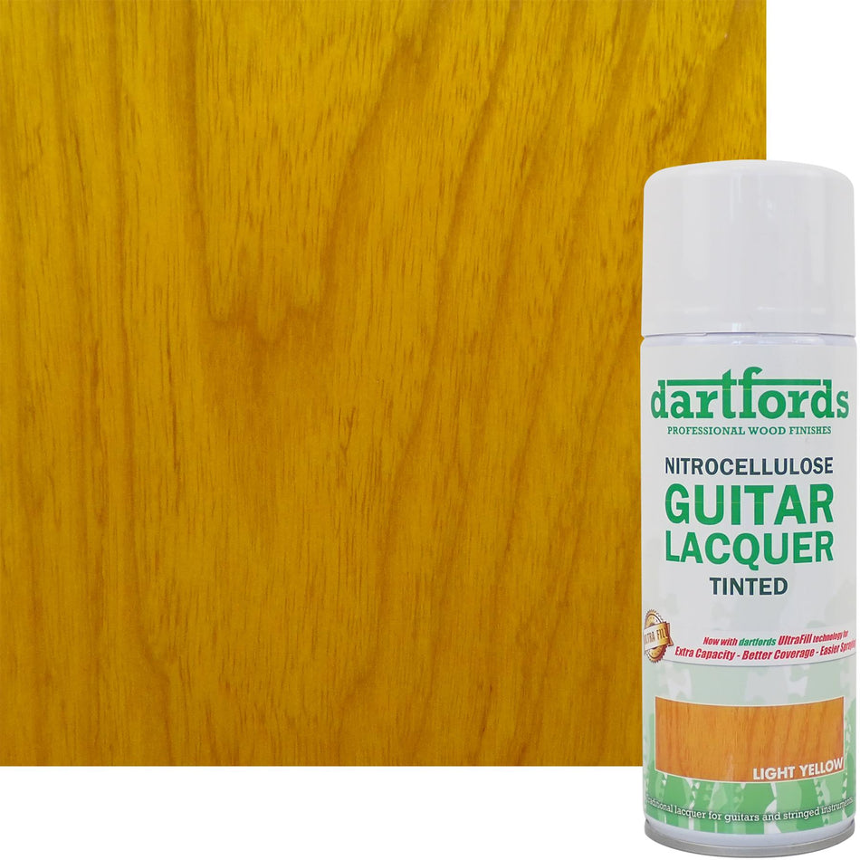 Light Yellow Nitrocellulose Guitar Lacquer - 400ml Aerosol