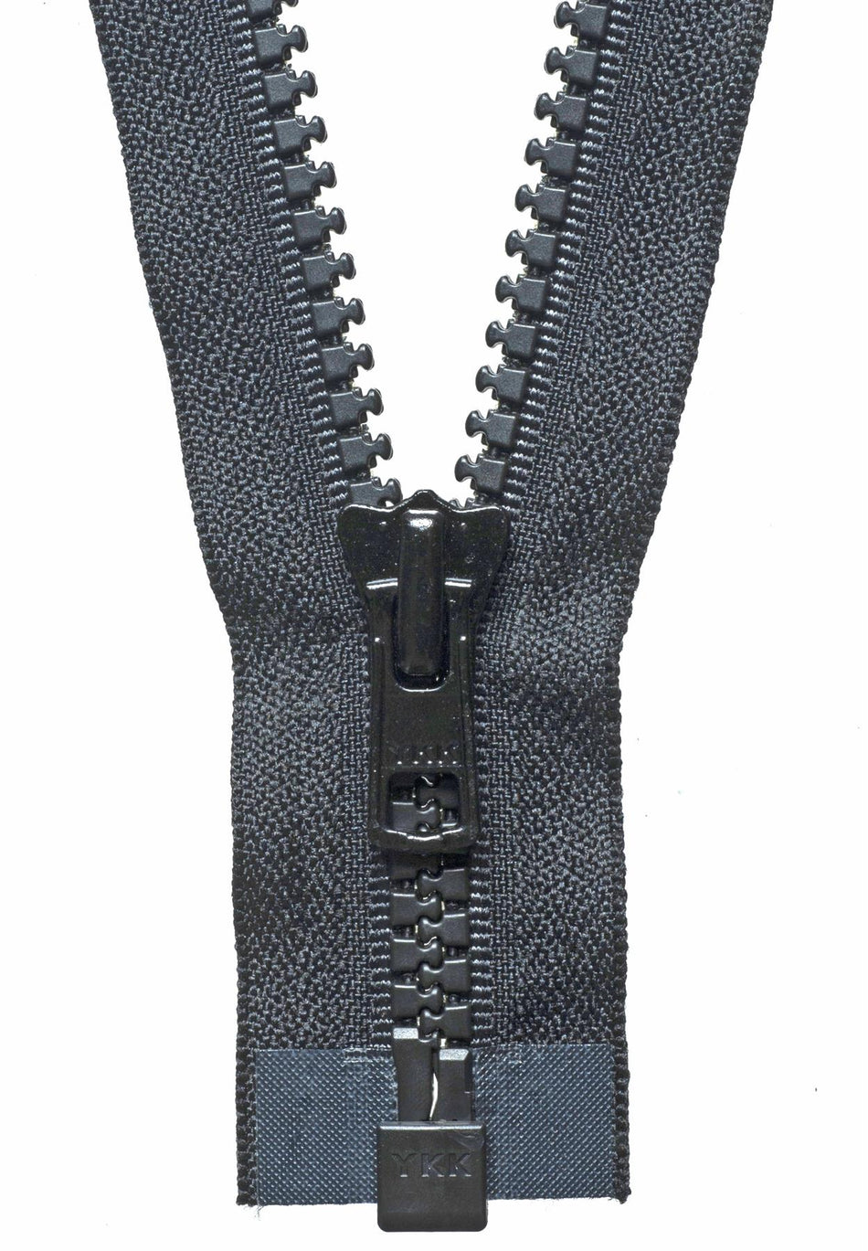 Black Vislon Heavyweight Open-End Zip - 71Cm