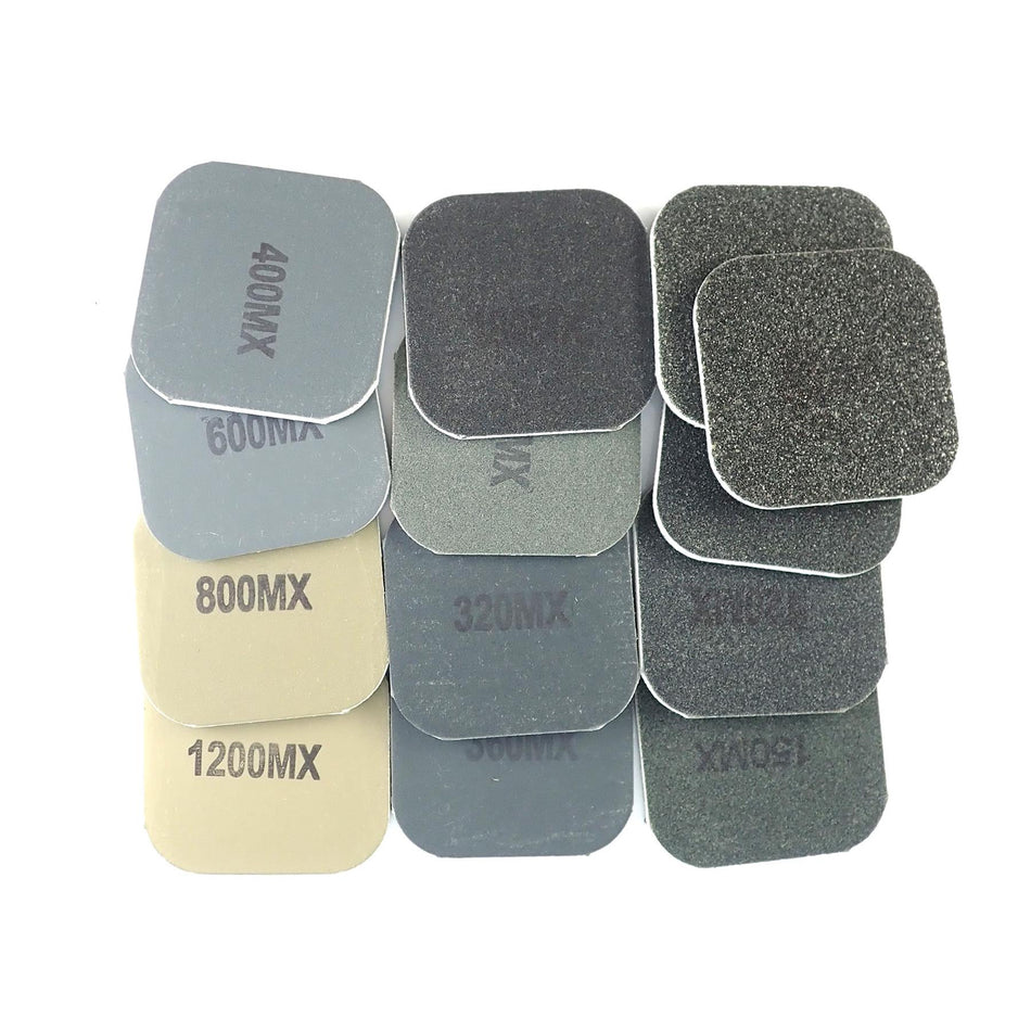 Soft Touch Pads - 50.8x50.8mm, Set of 13, m x V240 Grit - 3 Micron