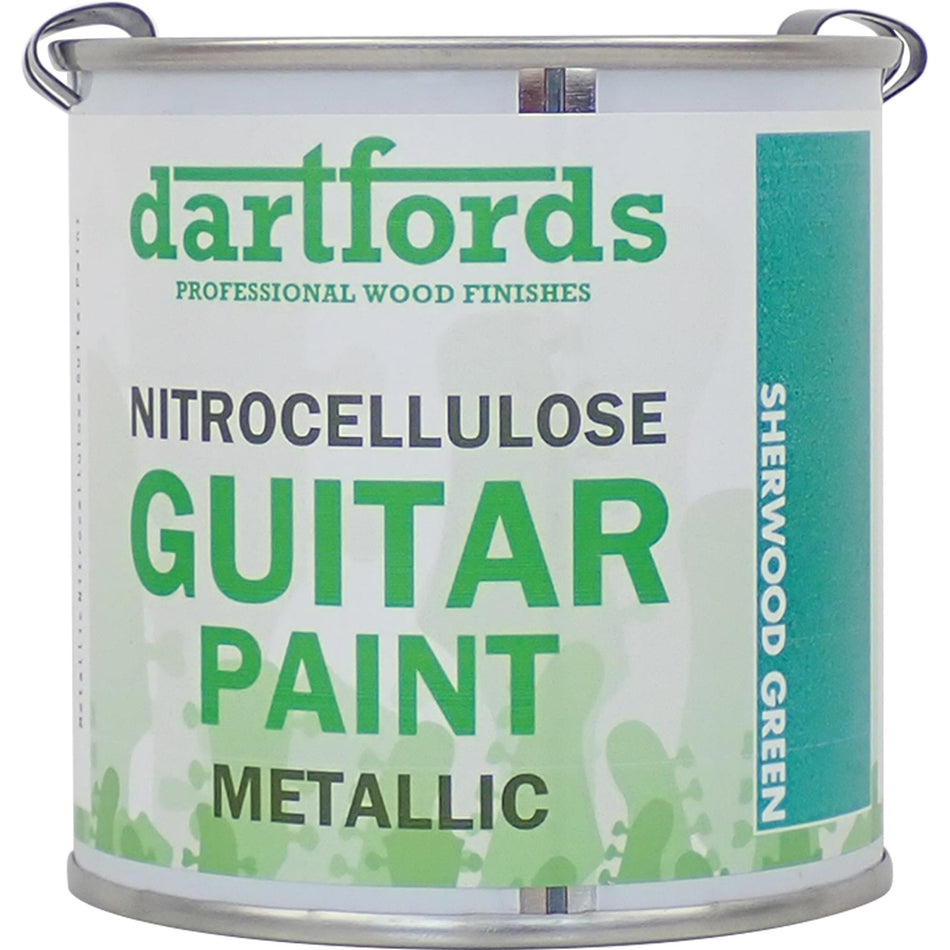 Sherwood Green Metallic Nitrocellulose Guitar Paint - 230ml Tin