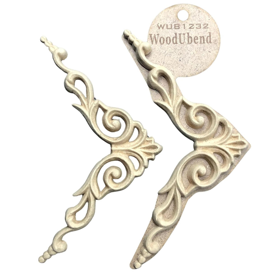 [WoodUBend] WUB1232 Corner Applique/Moulding - 100x190mm