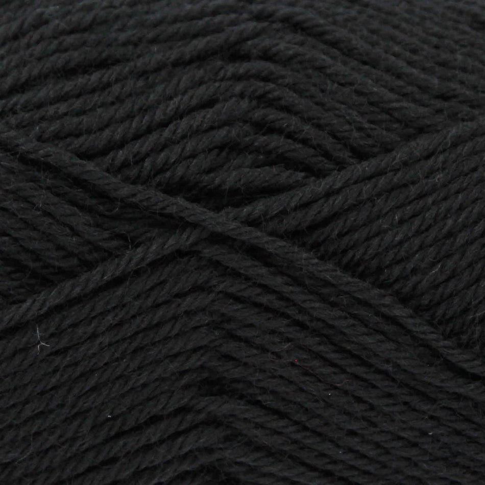 60048 Merino Blend DK Black Yarn - 104M, 50g