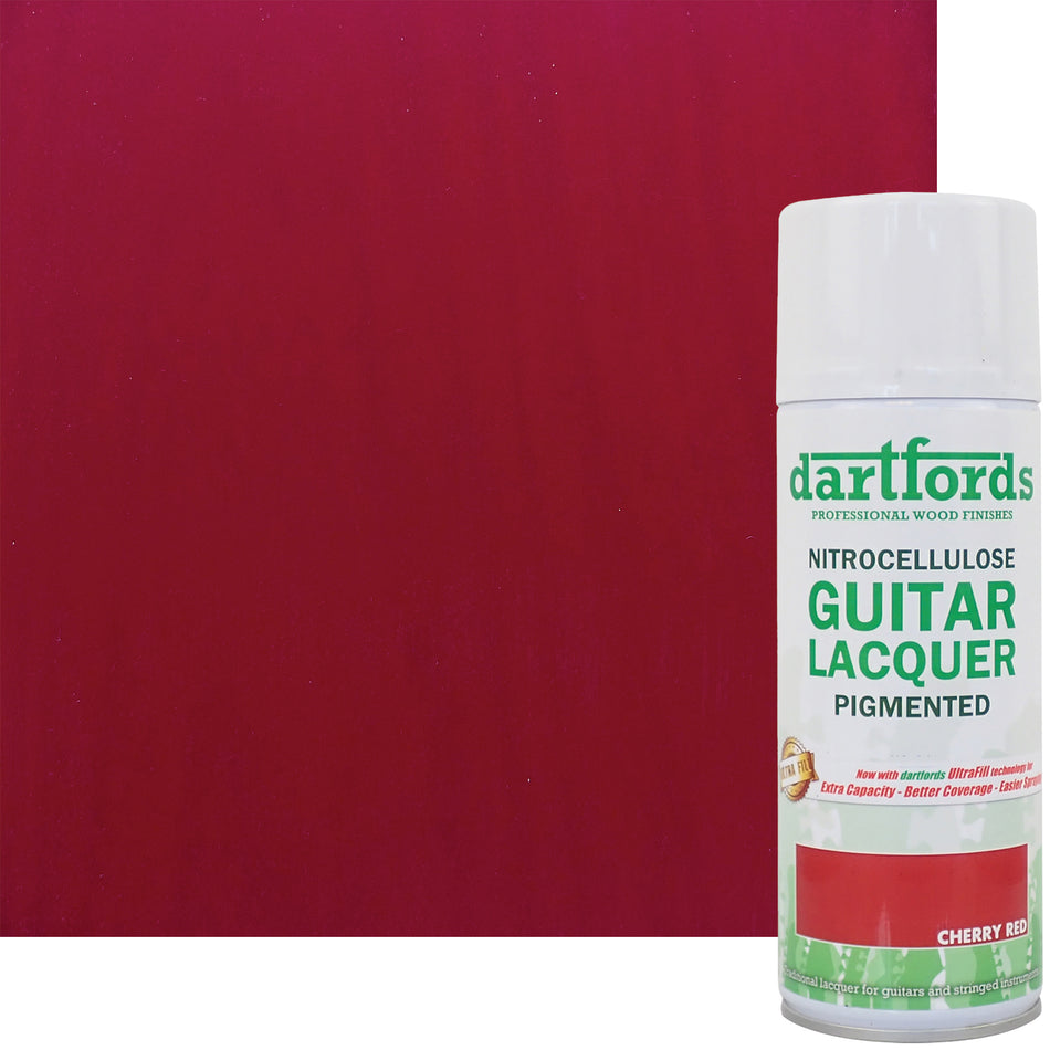 Cherry Red Pigmented Nitrocellulose Guitar Lacquer - 400ml Aerosol
