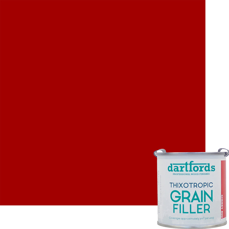 Cherry Red Thixotropic Grain Filler