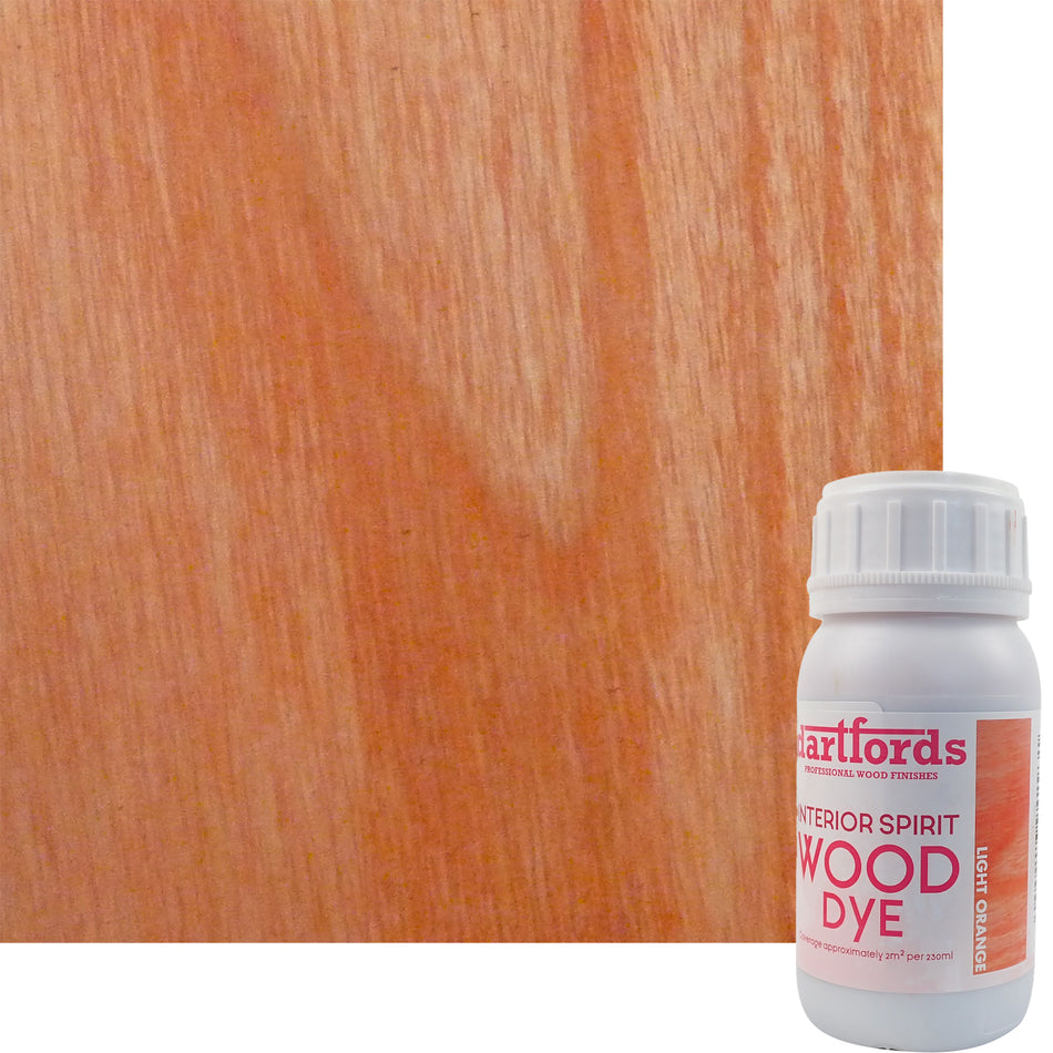 Light Orange Interior Spirit Based Wood Dye
