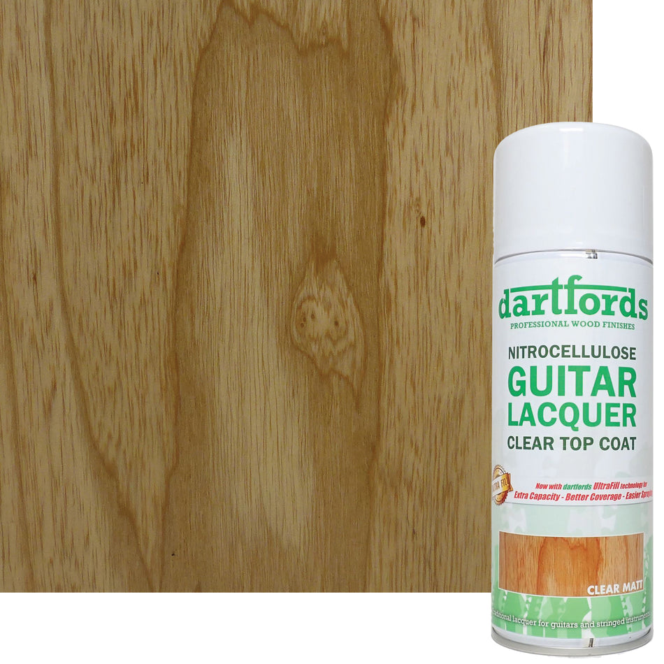 Matt Clear Nitrocellulose Guitar Lacquer - 400ml Aerosol