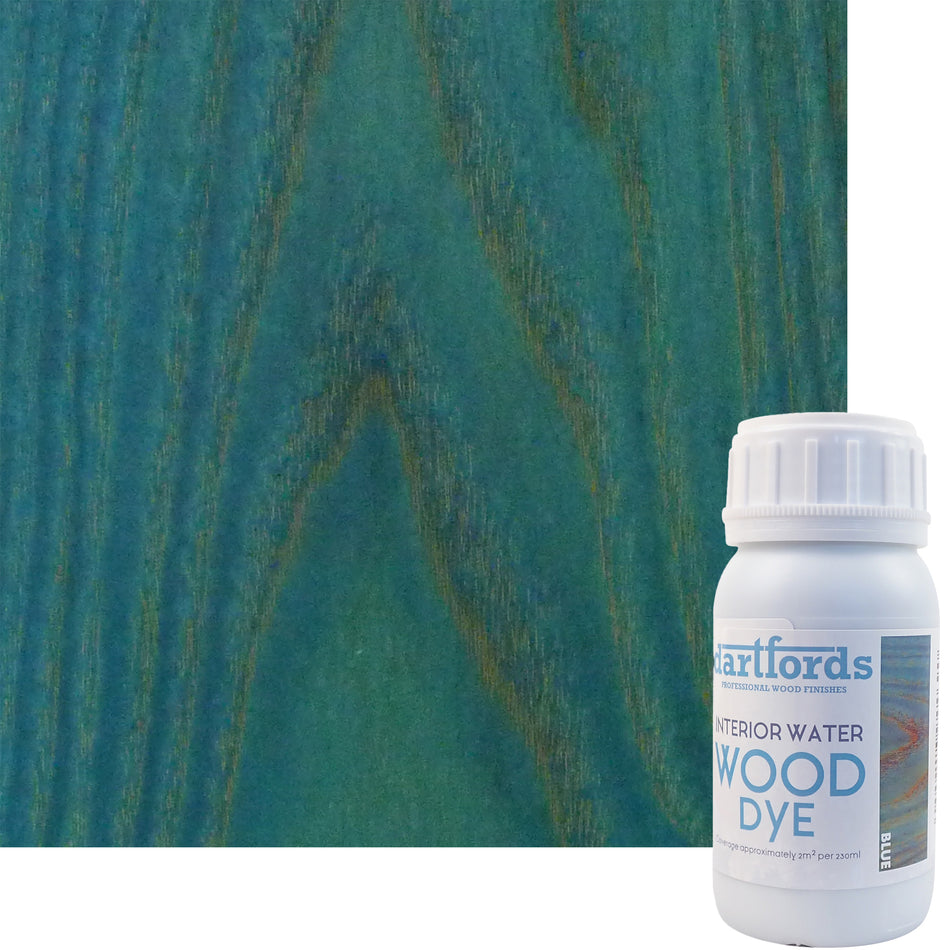 Blue Interior Water Based Wood Dye
