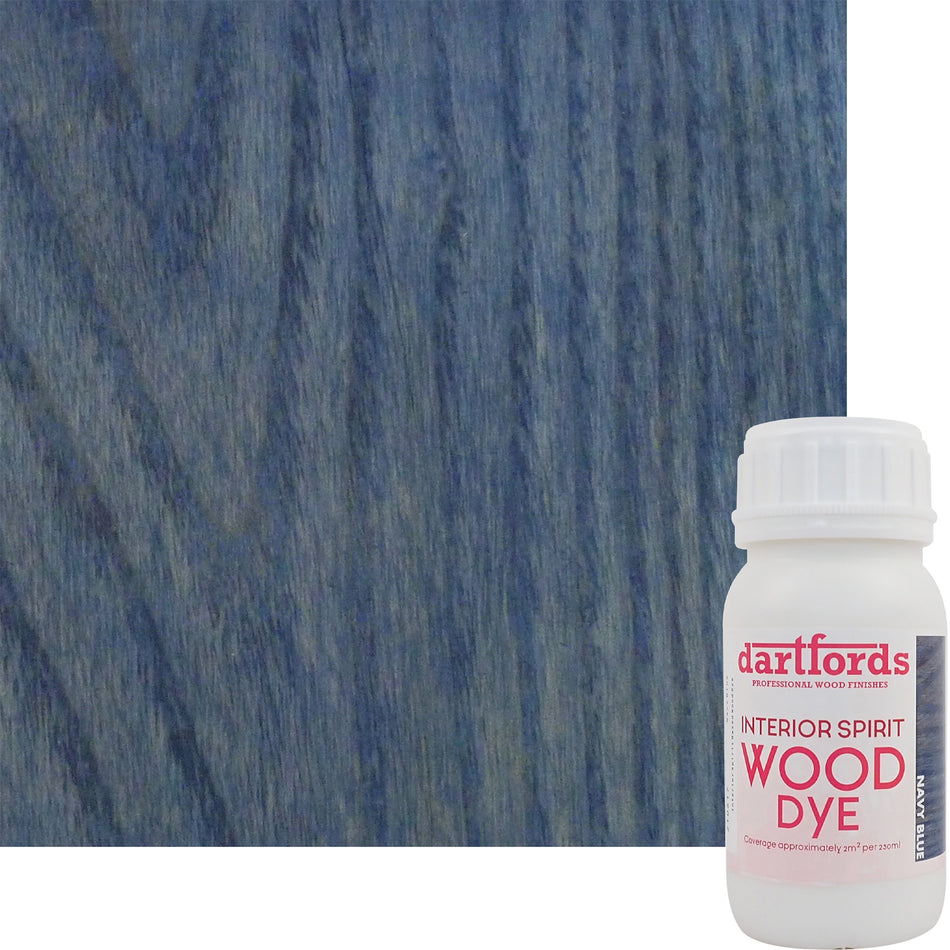 Navy Blue Interior Spirit Based Wood Dye