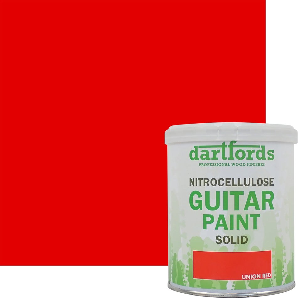 Union Red Nitrocellulose Guitar Paint for Spray Guns