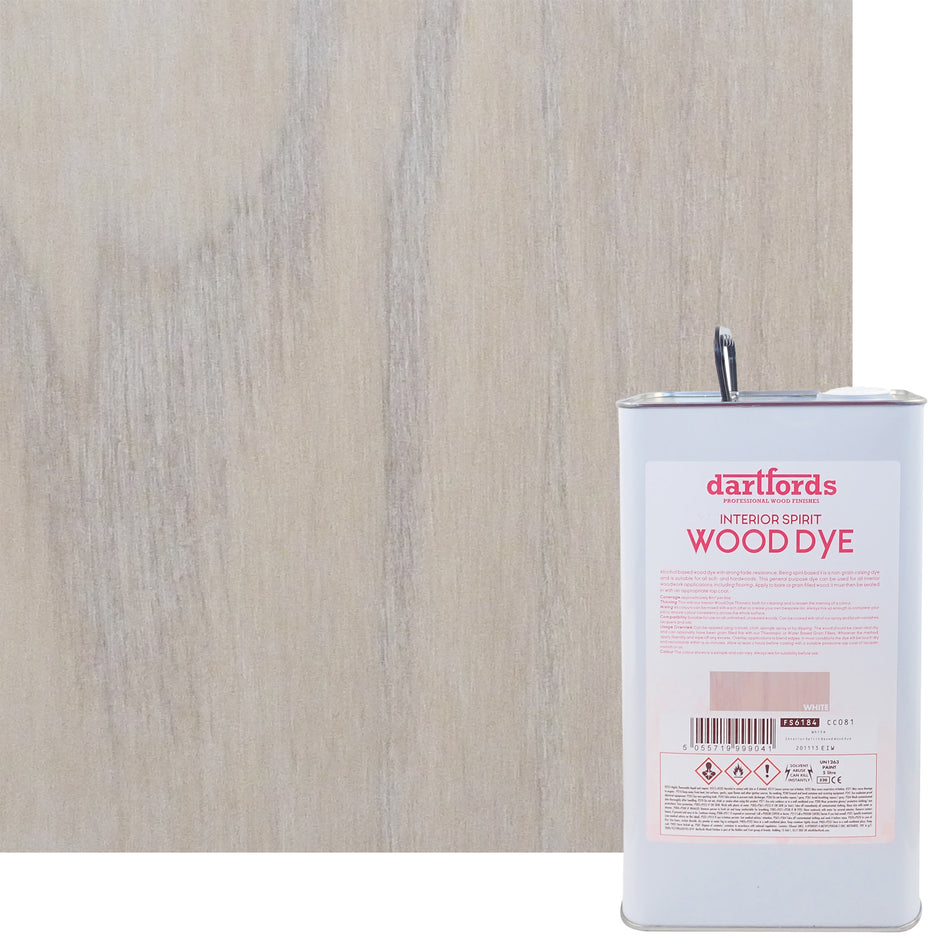 White Interior Spirit Based Wood Dye