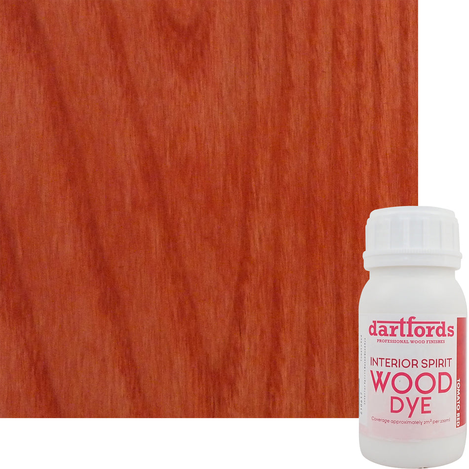 Tomato Red Interior Spirit Based Wood Dye