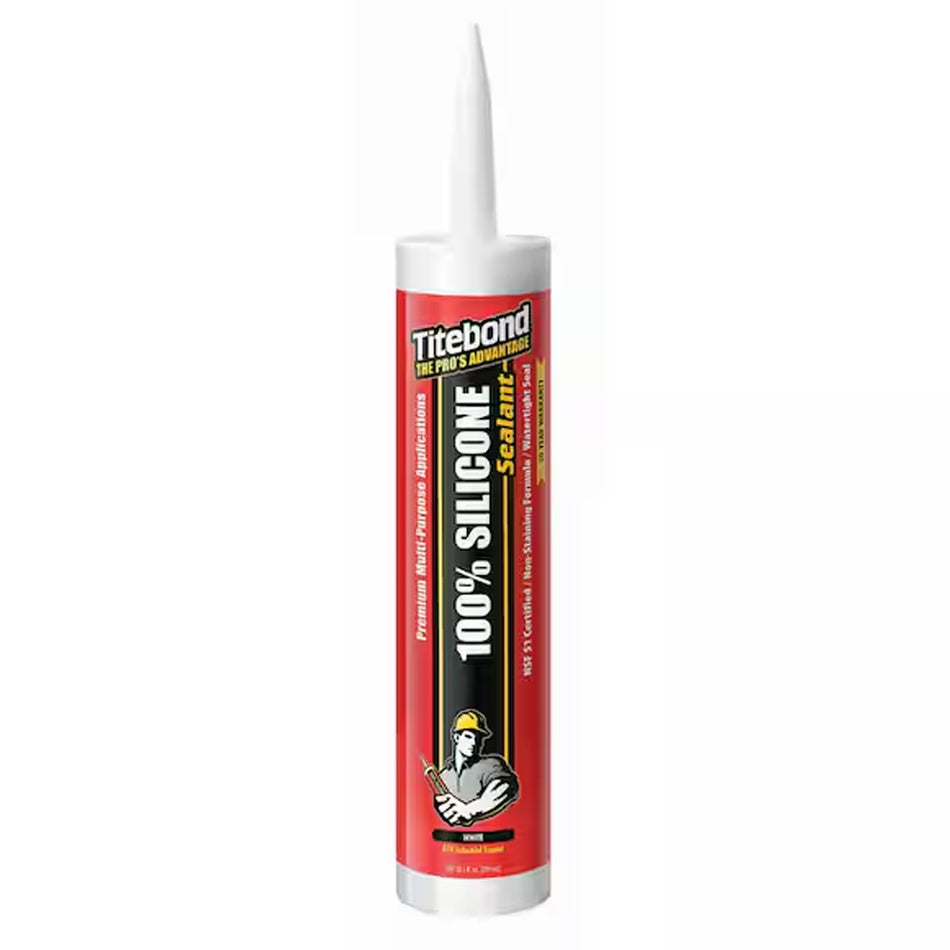 [Titebond] 2601A White Multi-Purpose 100% Silicone Sealant - 10 oz Cartridge