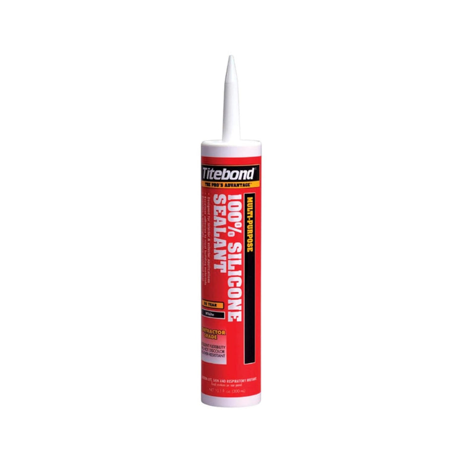 [Titebond] 2611A Clear Multi-Purpose 100% Silicone Sealant - 10 oz Cartridge