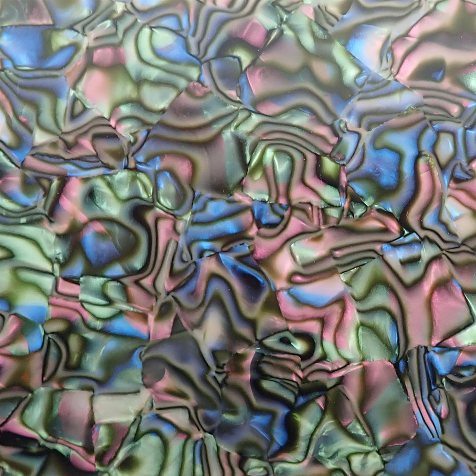 [Incudo] Green Abalone Shell Celluloid Sheet - 1500x80x0.7mm