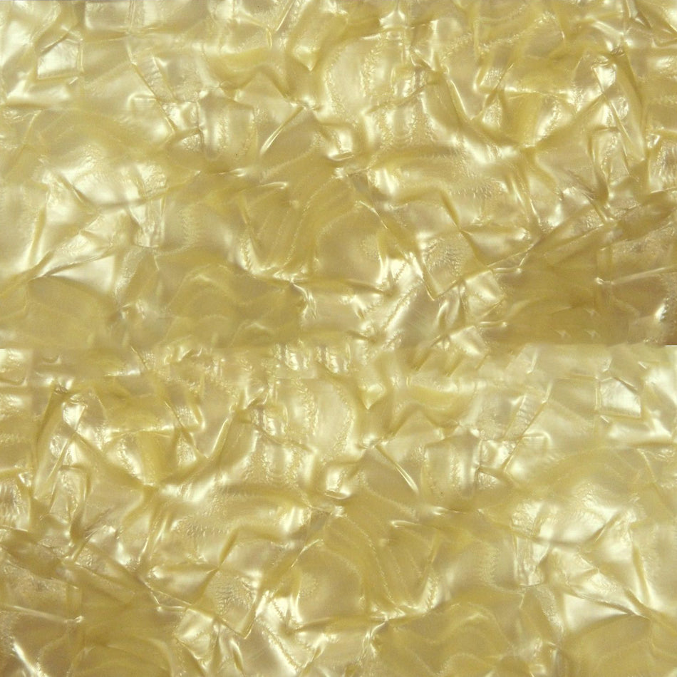 Cream Large Pattern Pearloid Celluloid Sheet
