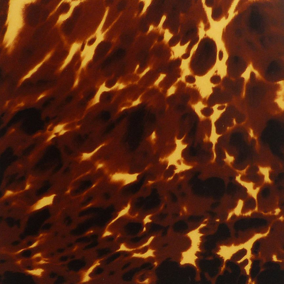 Brown Light Tortoiseshell PVC Acoustic Guitar Pickguard Sheet - 290x180x0.5mm, Adhesive Backing