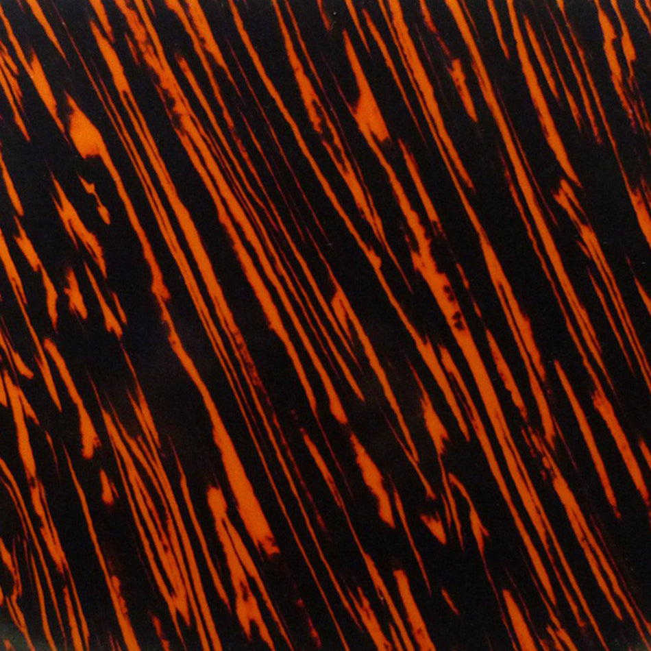 Tiger Stripe Tortoiseshell PVC Self-Adhesive Acoustic Guitar Pickguard Sheet - 290x210x0.5mm, Adhesive Backing