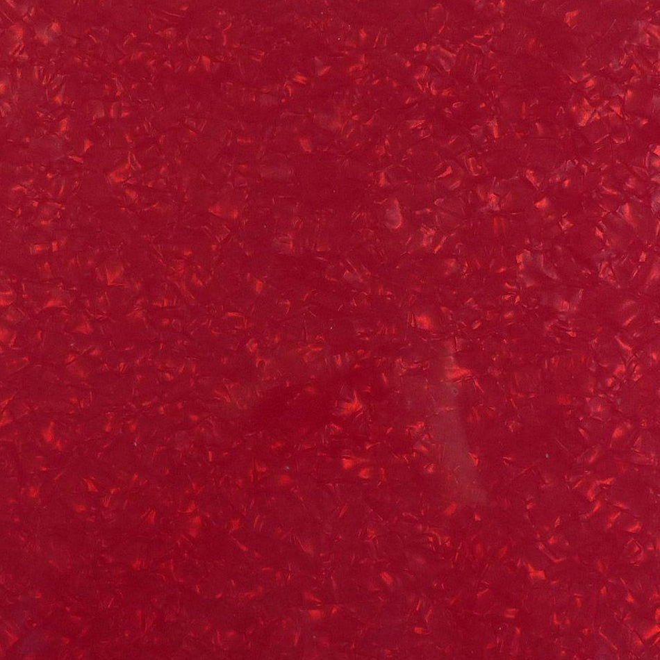 Red Pearloid PVC Electric Guitar Pickguard Sheet - 430x290x2.5mm, 4-Ply
