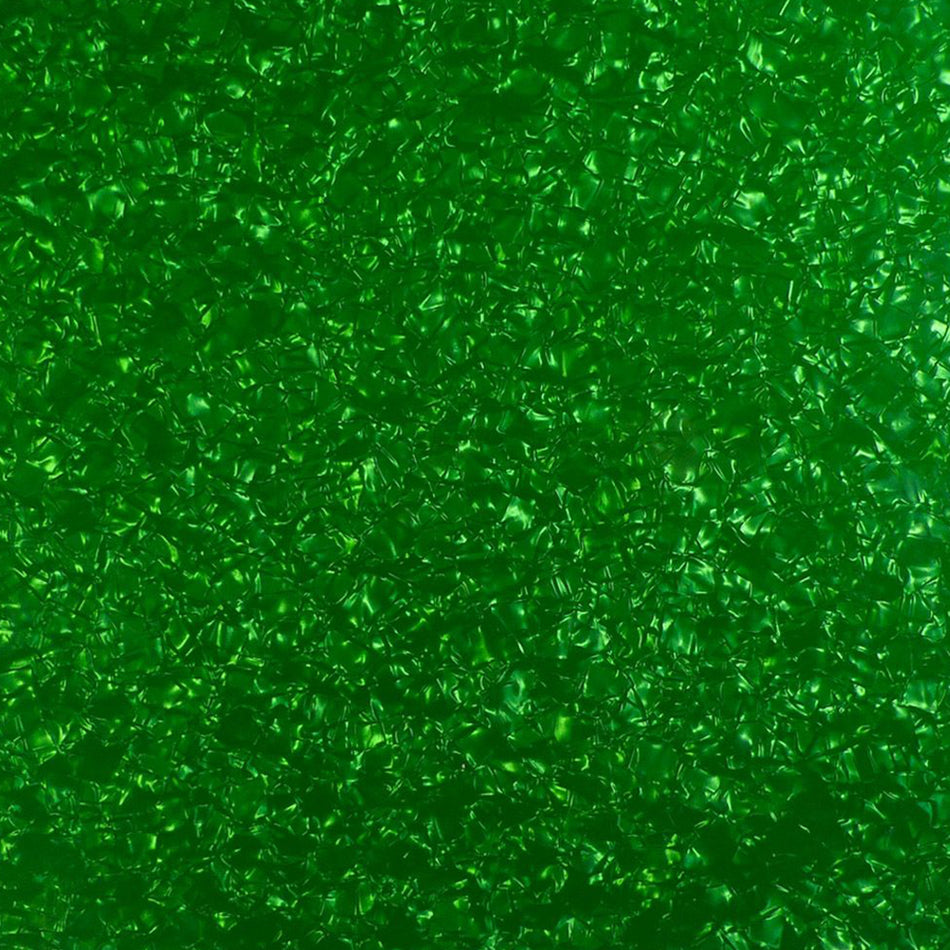 Green Pearloid PVC Electric Guitar Pickguard Sheet - 430x290x2.5mm, 4-Ply