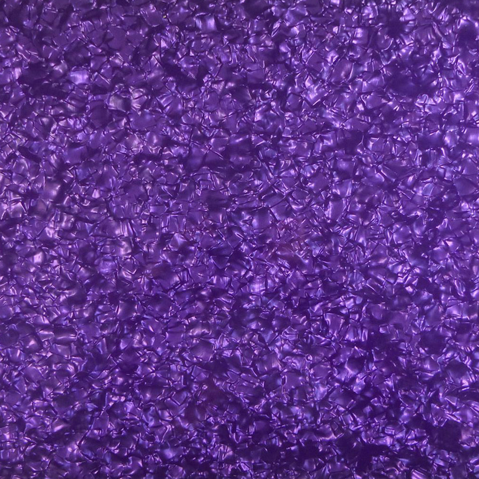 Purple Pearloid PVC Electric Guitar Pickguard Sheet - 430x290x2.5mm, 4-Ply