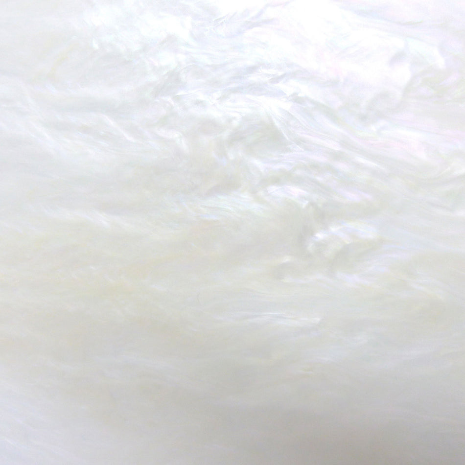 White Pearl PVC Electric Guitar Pickguard Sheet - 430x290x0.5mm, Adhesive Backing