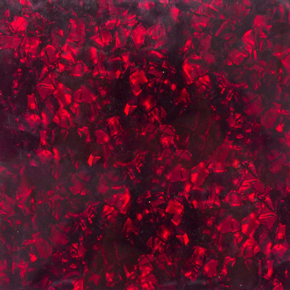 Red Pearloid Celluloid Sheet