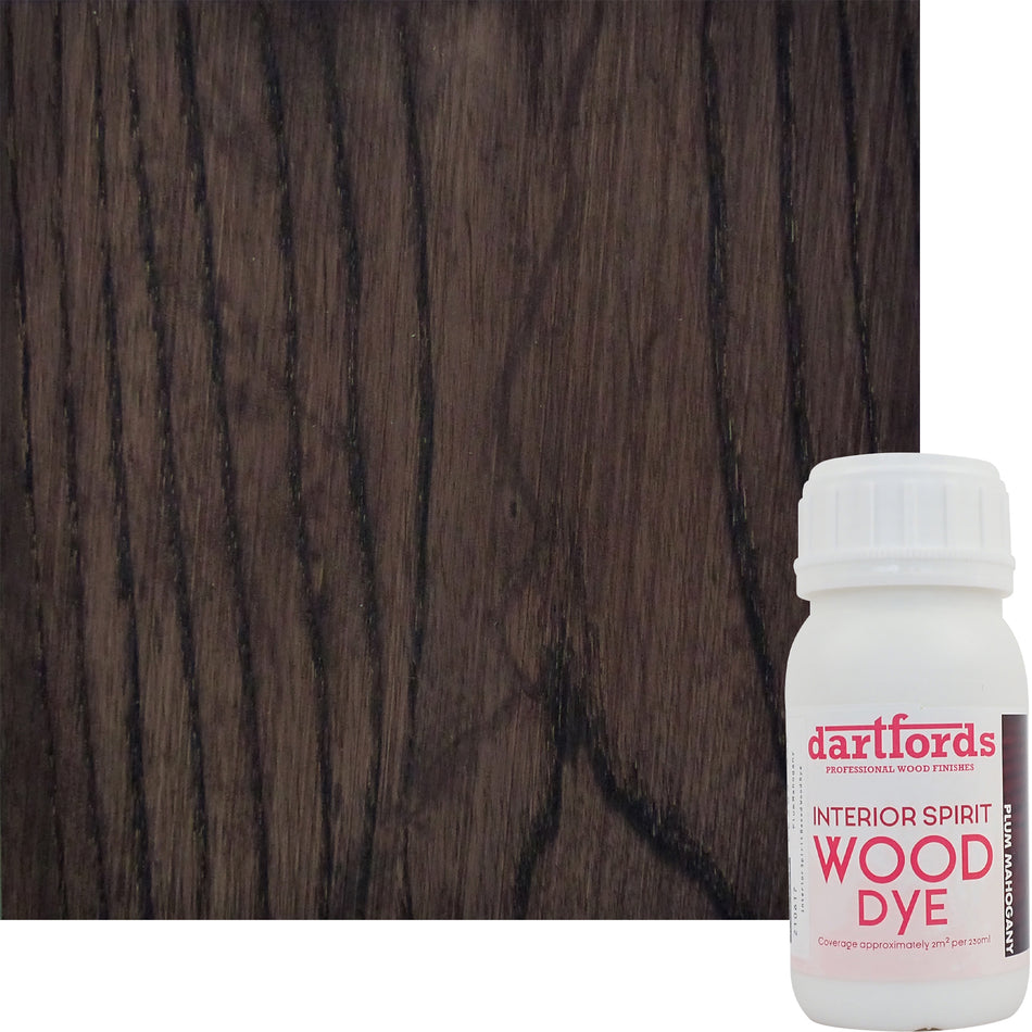 Plum Mahogany Interior Spirit Based Wood Dye