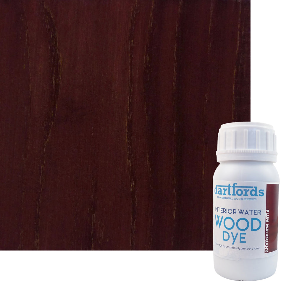 Plum Mahogany Interior Water Based Wood Dye