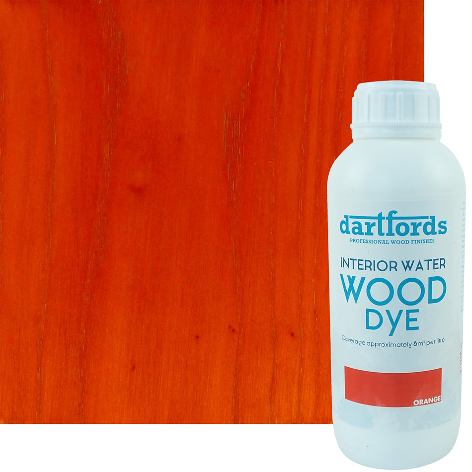Orange Interior Water Based Wood Dye