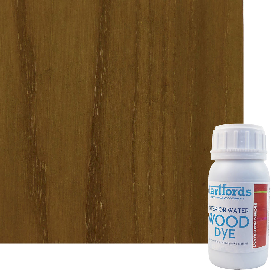 Brown Mahogany Interior Water Based Wood Dye
