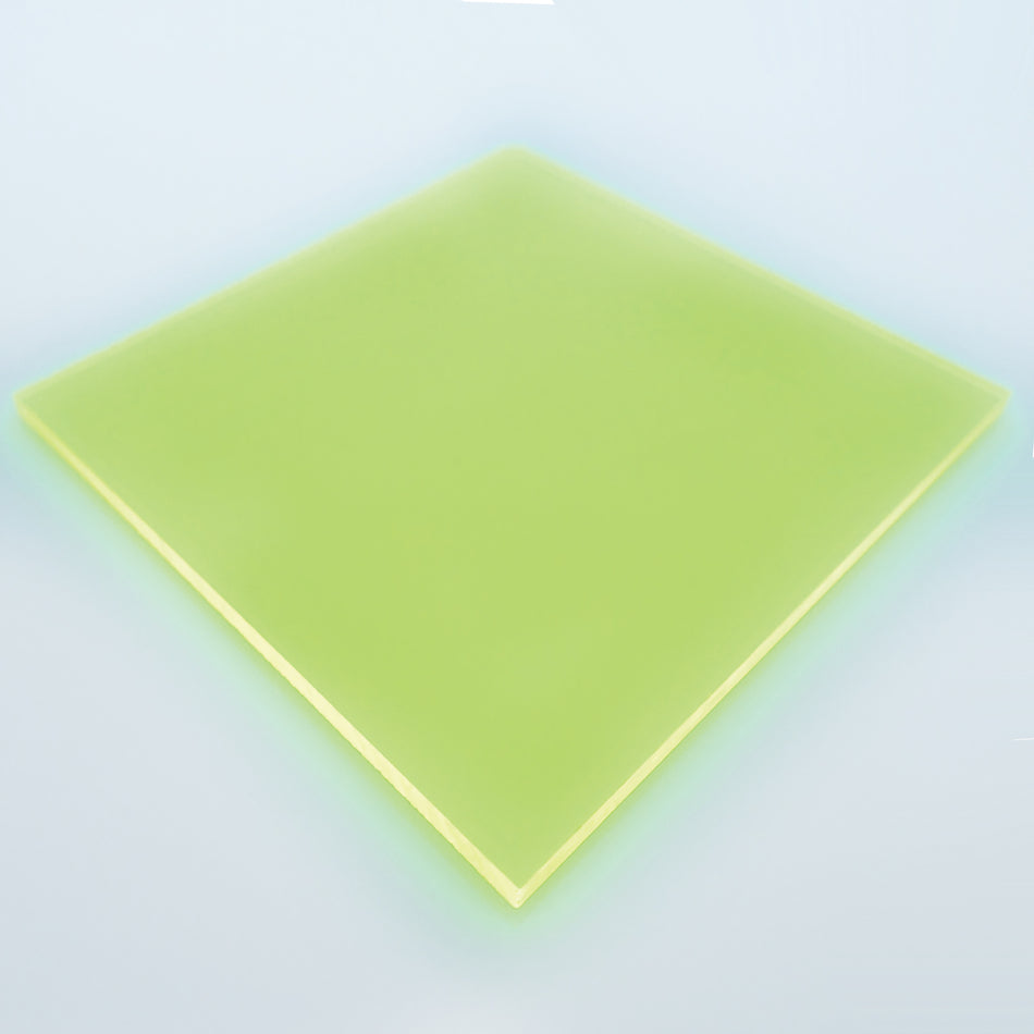 Chartreuse Fluorescent Acrylic Sheet - 600x400x3mm