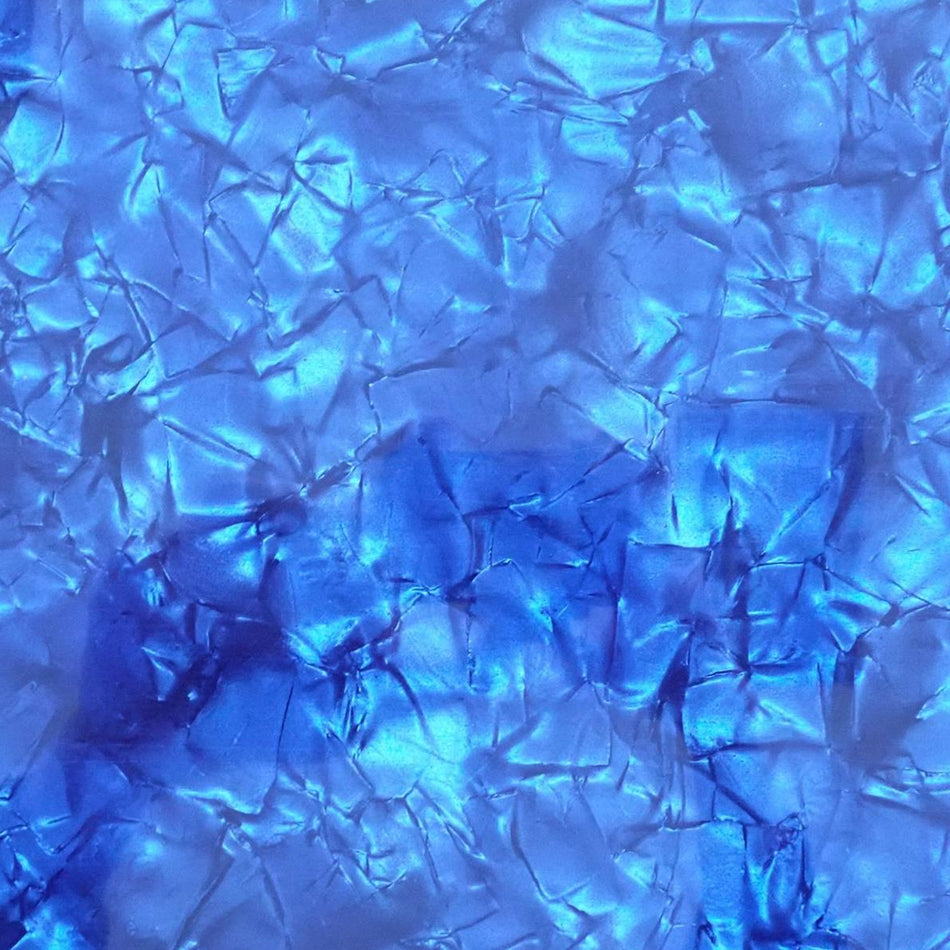 Blue Large Pearloid Celluloid Sheet - 1600x700x0.17mm