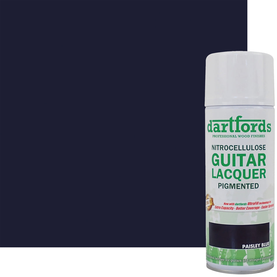 Paisley Blue Pigmented Nitrocellulose Guitar Lacquer - 400ml Aerosol