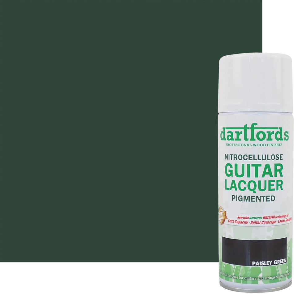 Paisley Green Pigmented Nitrocellulose Guitar Lacquer - 400ml Aerosol