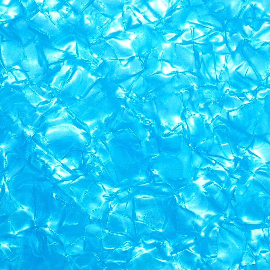 Light Blue Large Pearloid Celluloid Drum Wrap - 1600x700x0.5mm