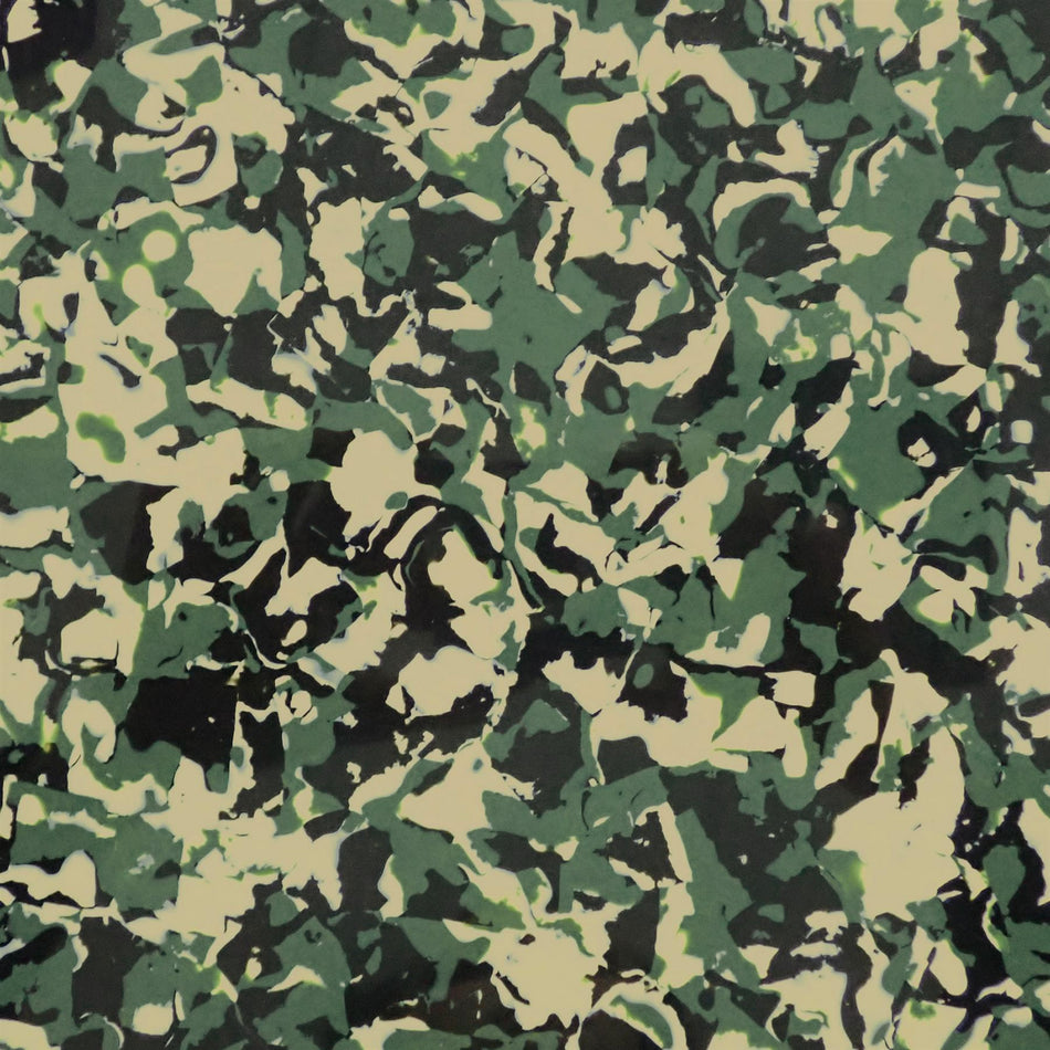 [Incudo] Jungle Camo Celluloid Sheet - 1500x75x0.7mm