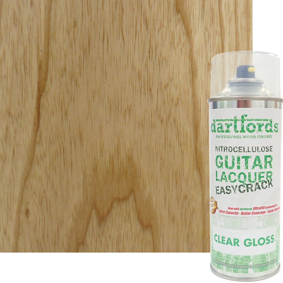 Gloss Clear Easycrack Nitrocellulose Guitar Lacquer - 400ml Aerosol