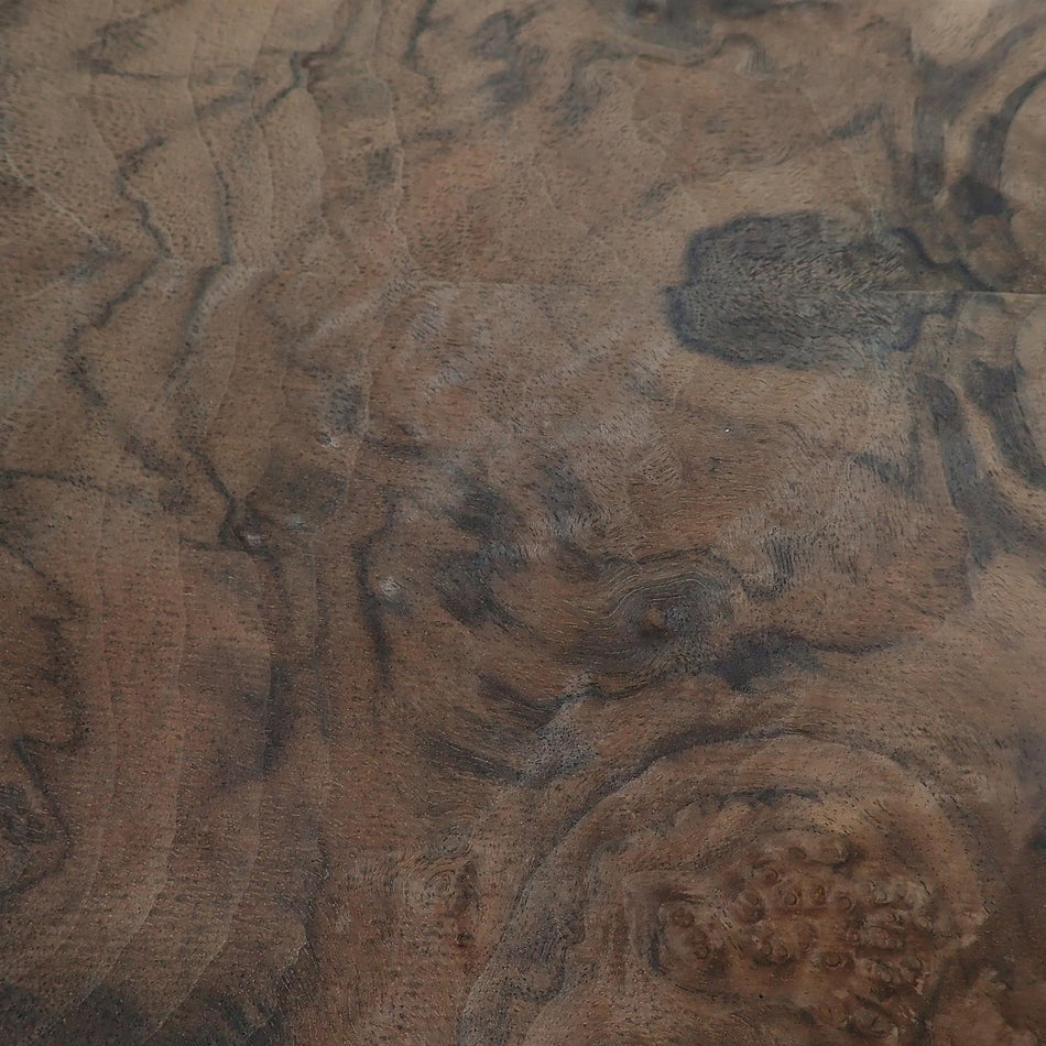 Burl Walnut Paper Backed Natural Wood Veneer - 300x200x0.25mm