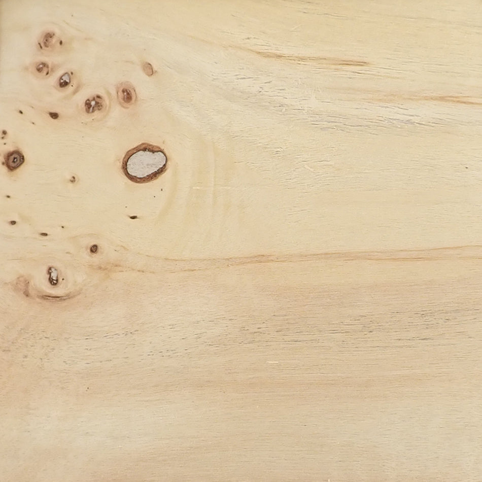 Burl Mappa Fleece Backed Natural Wood Veneer - 2m x 350x0.25mm